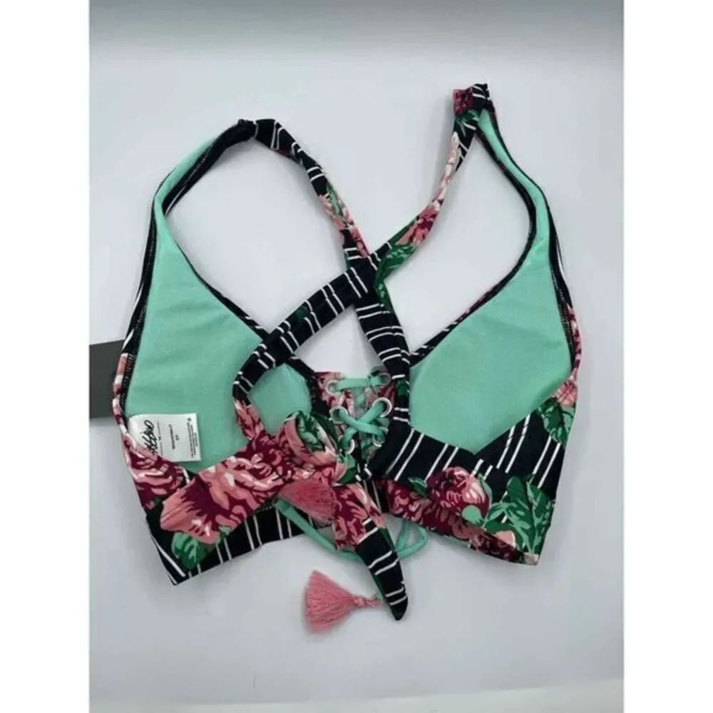 Mossimo‎ Floral Bikini Top Size Small